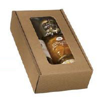 KRAFT - 2 Bottle Window Boxes - 7.87x13.18x3.54 inch - 20x33.5x9cm (10 per case) NEW421