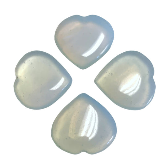 Small HEART - Opalite 25-35mm - 7 grams - India - NEW1221