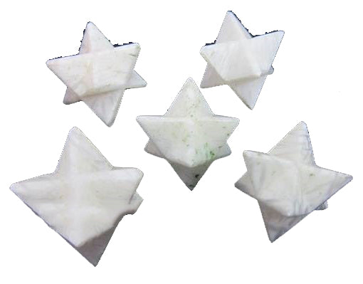 Scolecite Merkaba Star Stones 15-18mm - 10 Grams - India (Minimum 5) NEW121
