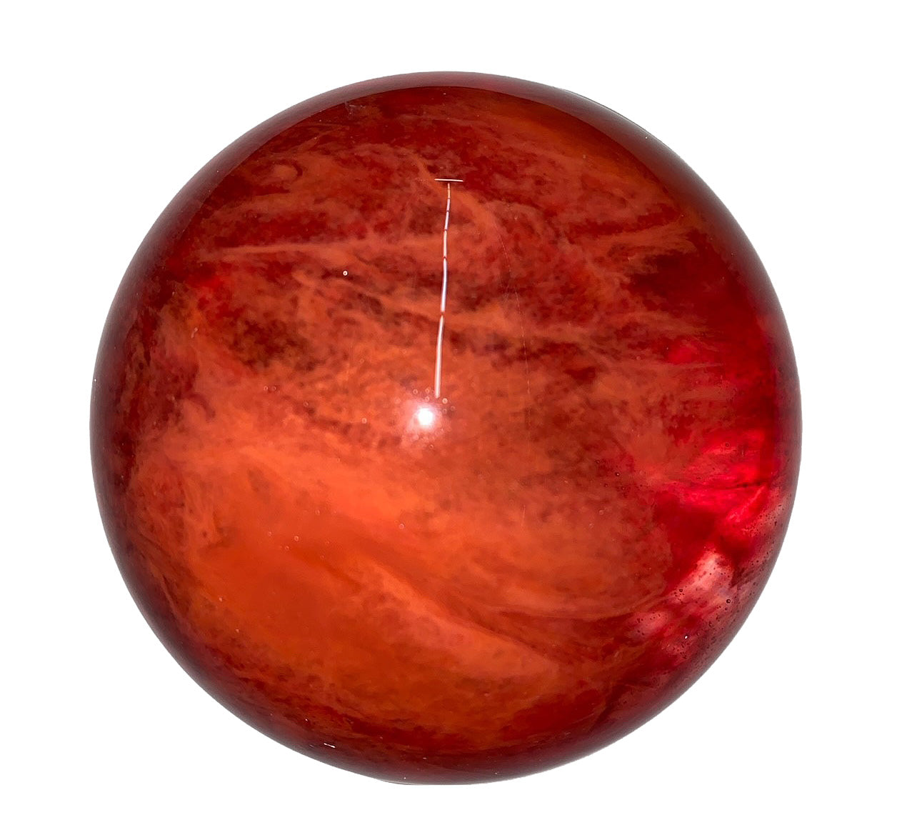 RED SMELTER PLANET - 12-17cm - Glass Sphere - Sold by the gram - China - NEW921