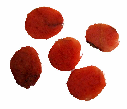 Orange Jade - Earth Stones - 33x42mm Long 15 g - India