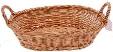 OVAL WILLOW TRAY W/EAR HANDLES 14 x 10 x 3-5