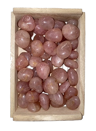 AFRICAN Rose Quartz Tumbled Stones - Medium 25 - 35 mm - 500g - INDIA - NEW222