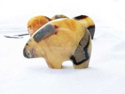 Ours abstrait - Septarian - Sculpture rare de Madagascar