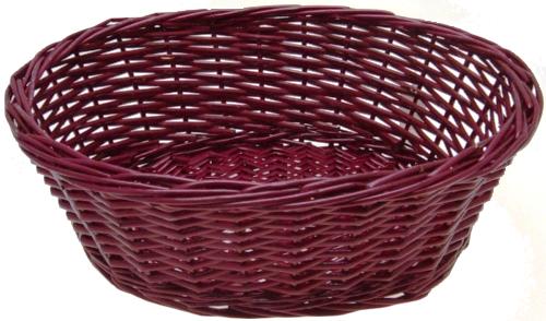 WILLOW OVAL TRAY -  BURGUNDY  20 x 16 x 6 Deep