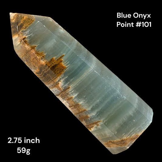 Blue Onyx - 2.75 inch - 59g - Polished Points
