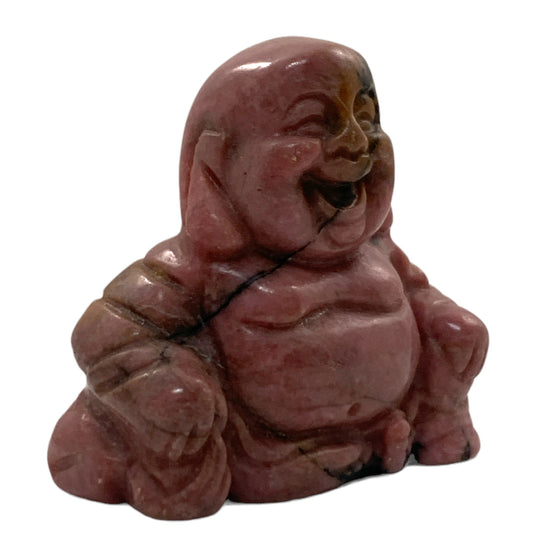 Sitting Buddha - Rhodonite - 40mm - NEW722