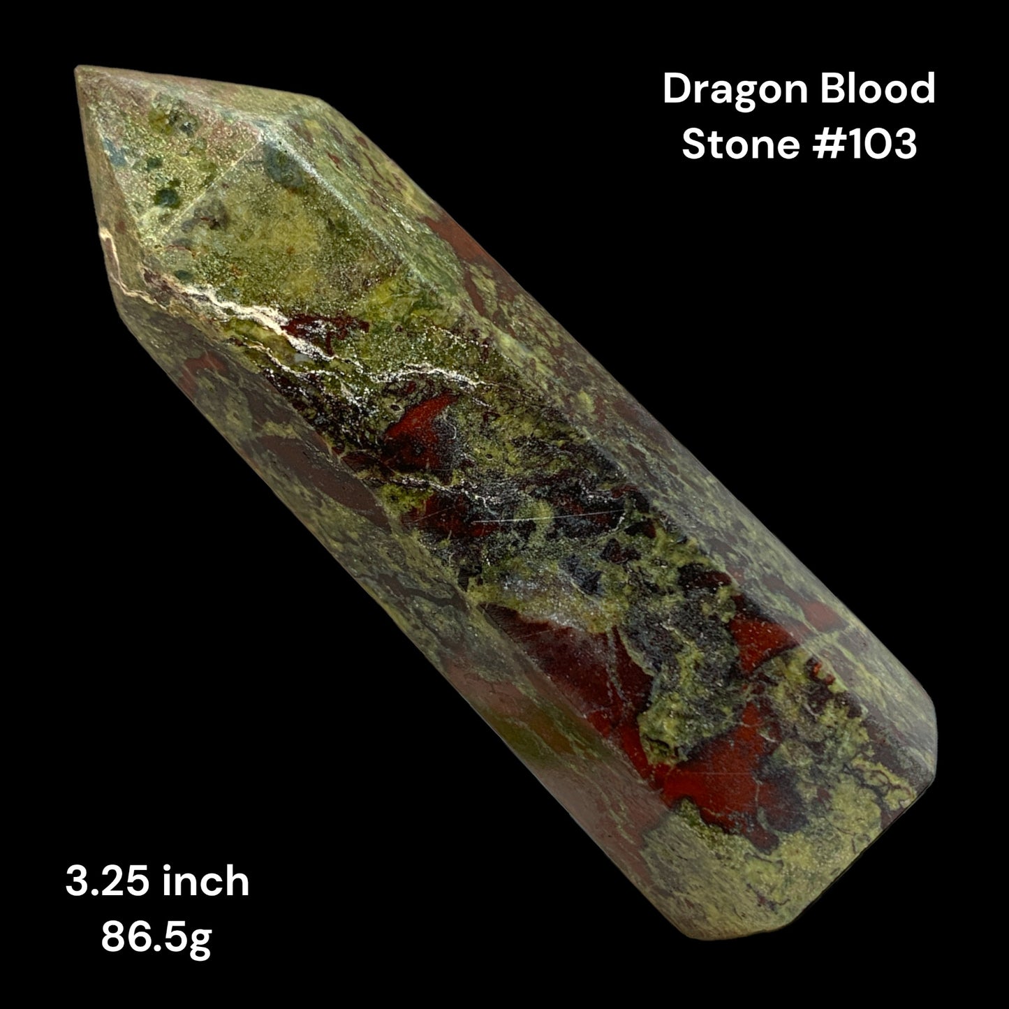 Dragon Blood Stone - 3.25 inch - 86g - Polished Points