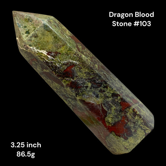 Dragon Blood Stone - 3.25 inch - 86g - Polished Points