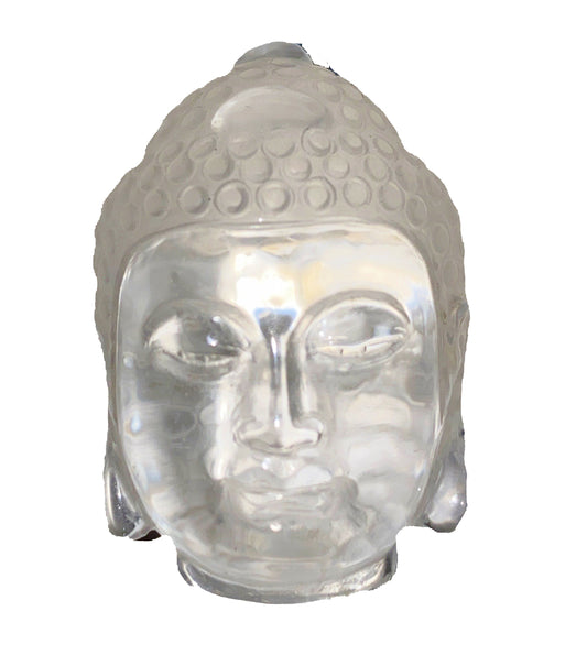 Tête de Bouddha - Quartz clair - 40 mm - Chine - NEW622