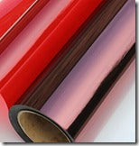 RED TINTED CELLO WRAP - 24 x 100  ROLL