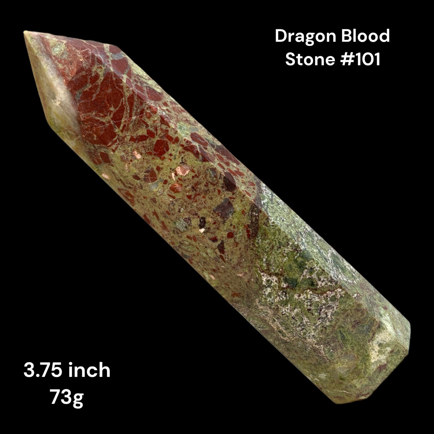 Dragon Blood Stone - 3.75 inch - 73g - Polished Points