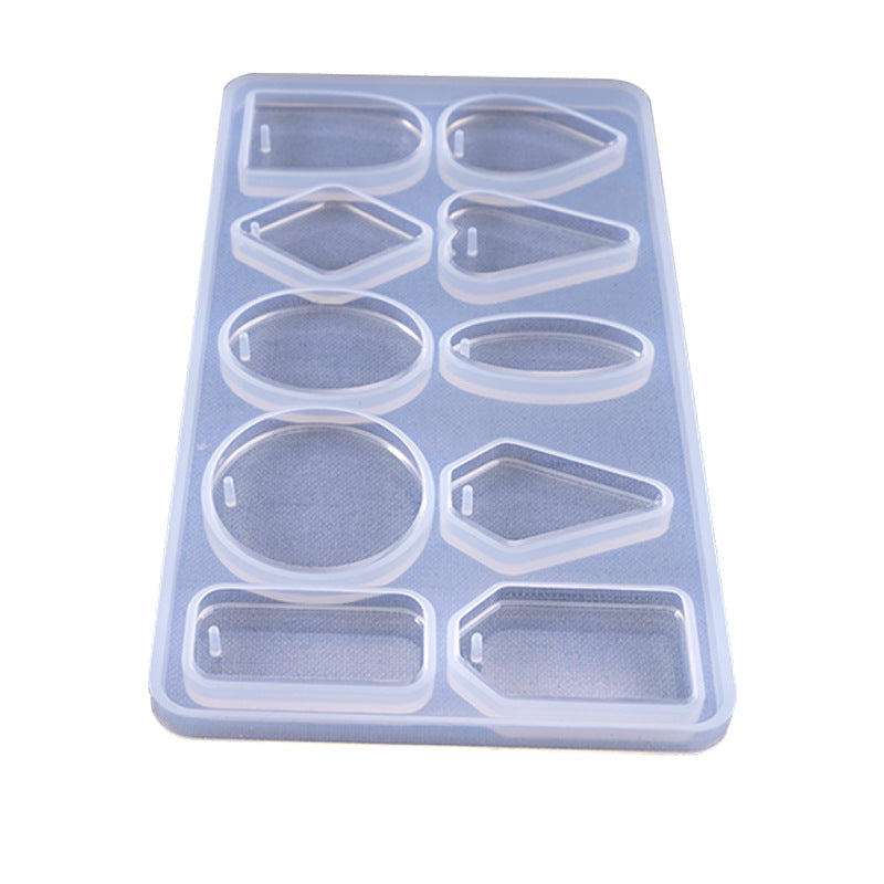 Silicone Epoxy Mold Set Rectangle 10 Shapes -Plated Durable - 17x9cm - NEW1120