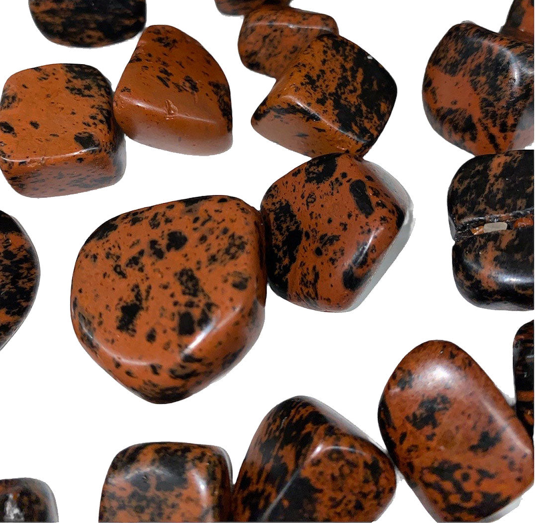 Pierres roulées en obsidienne acajou 20 à 30 mm - 500 grammes - Inde - NEW1221