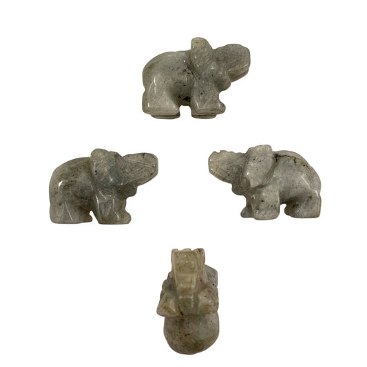 Baby Elephant - 25mm 1 inch - Labradorite - Price Each - NEW922