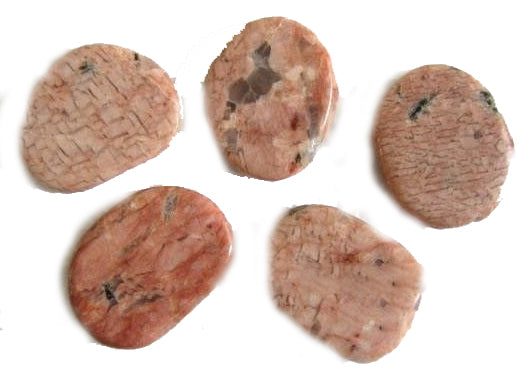 Pink Moonstone - Earth Stones - 35x40mm Long 15 g - India