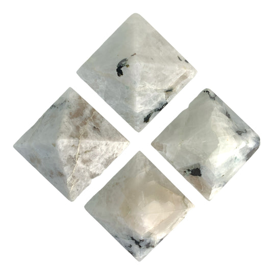 Rainbow Moonstone - Small Pyramids - 23 to 28mm - Price per piece 12g - Order in 5's - NEW121