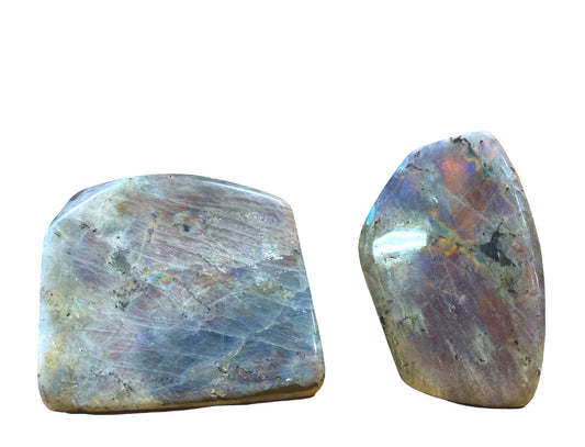 PURPLE Labradorite STANDING Stones - Medium 100 - 150 mm - 600 average - Price per gram - China