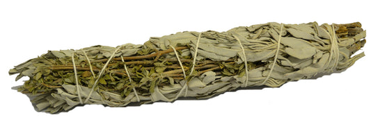 White Sage & Cedar 3 - 4 inch Smudge Stick Bundle Wand