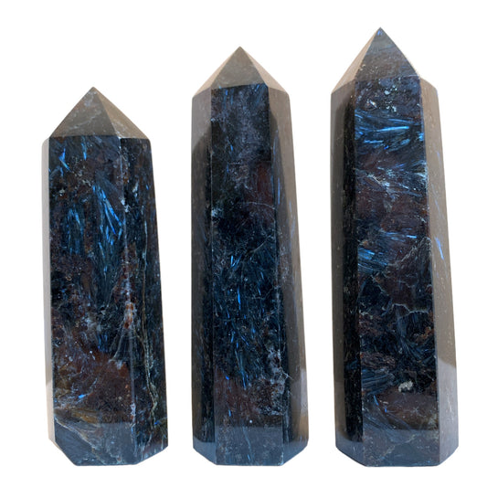 Firework Stone Astrophyllite - Point Stone 3 à 4 pouces - Prix au gramme - Chine - NEW822