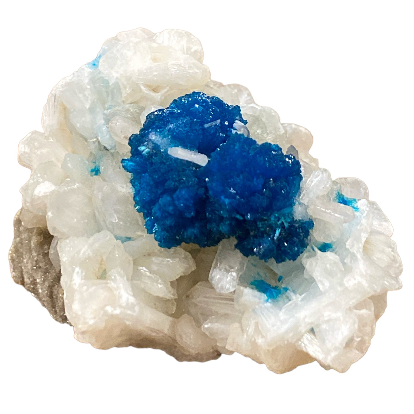 Cavansite on Stilbite Specimine - CRYSTAL REQUEST - Assorted Sizes - Sold by piece - India - NEW1122