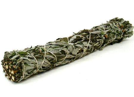 Black Sage aka Mugwort - 8 inch - Smudge Stick Bundle Wand