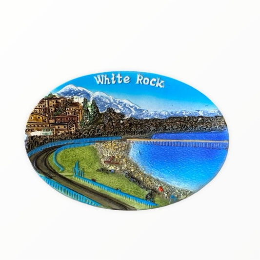 MAGNET - WHITE ROCK PLAQUE 3 INCH