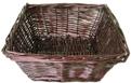 WILLOW SQUARE TRAY BURGUNDY 10 x 10 x 4 in