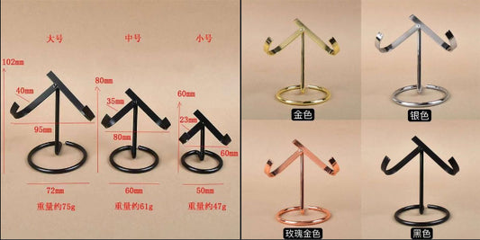 Large Silver Metal Display Stand - 95x102 with 72mm Base - China - NEW224