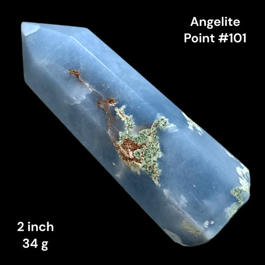 Blue Angelite - 2 inch - 34g - Polished Points