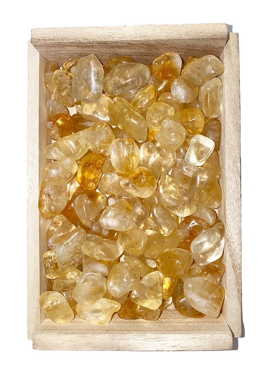 Citrine Tumbled Stones - Small 15 - 25 mm - Grade A2 - 1 lb. - Brésil - NEW122