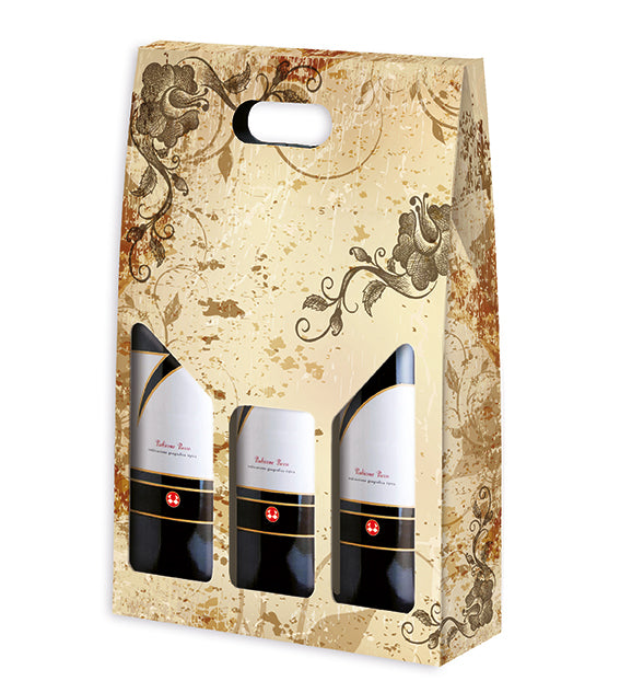 Symphony of Wine - Sinfonie di Vino Design Porte-bouteilles Triple WINE 750 ml ONDULÉ (20 par caisse) NEW421