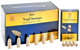 Balaji - Nag Champa - Cônes d'encens à contre-courant 10 par boîte intérieure (12/boîtes) NEW1220