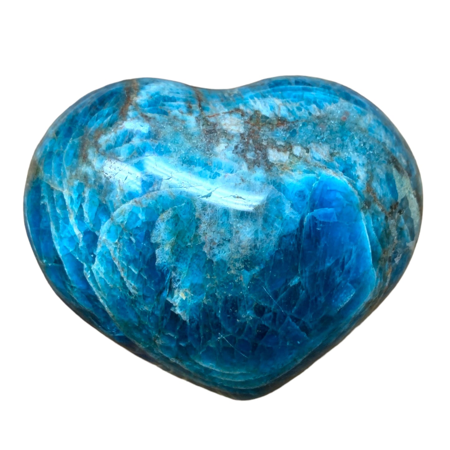 Apatite DECORATIVE HEART - Medium 5 - 8cm - price per gram - China - NEW821