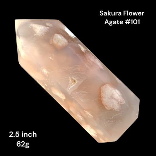 Sakura Flower Agate - 2.5 inch - 62g - Polished Points