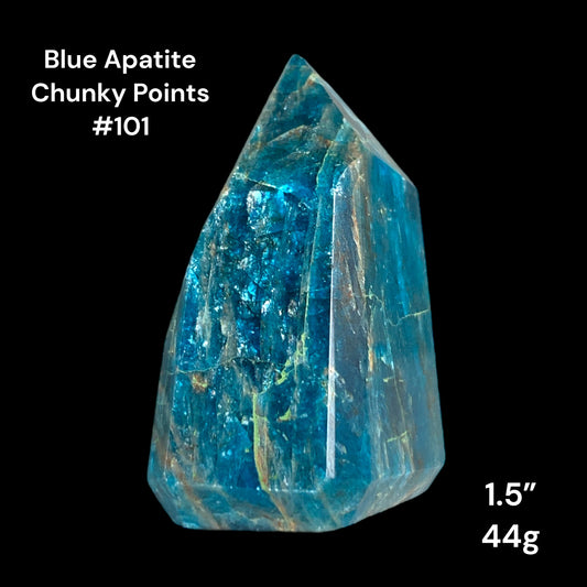 Apatite Chunky Points - 1.5 inch - 44g - Polished Points