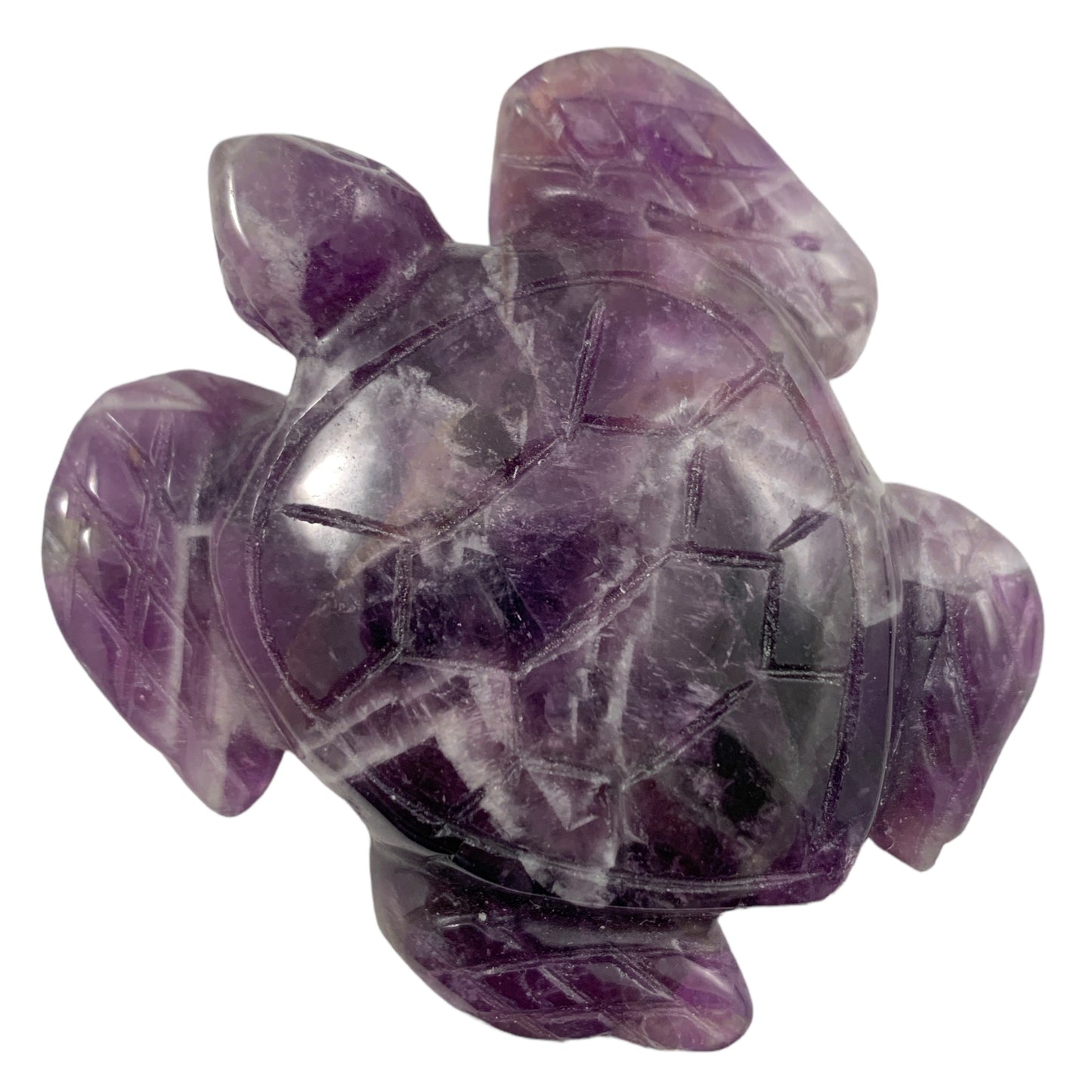 Sea Turtle - Amethyst - Small 55-60mm - Hand Carved - NEW1022