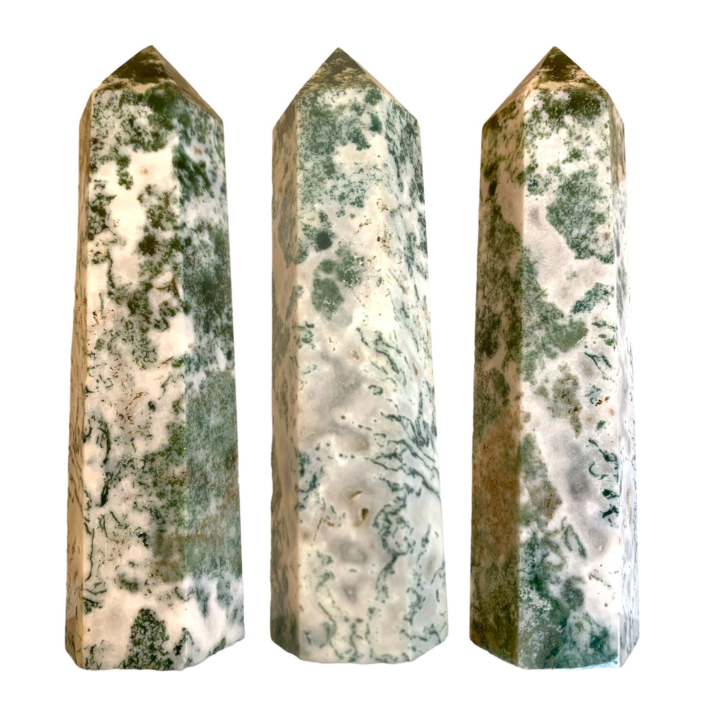 Moss Agate - Point Stone inch - Price per gram per piece - China  - NEW622