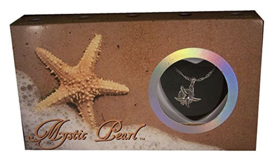 Wish Pearl Sea Star Design Box avec pendentif et collier étoile de mer