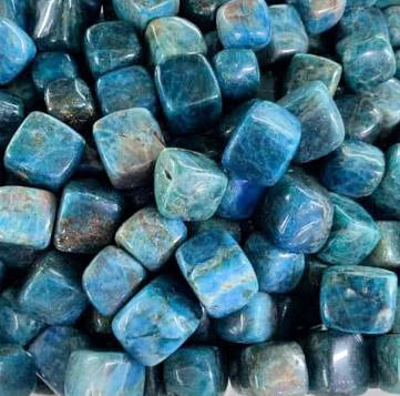 Apatite Blue Tumbled Stones - Large 30 - 40 mm - Large - Chine
