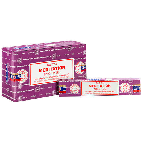 Satya Incense - Meditation - Box Of 12 Packs
