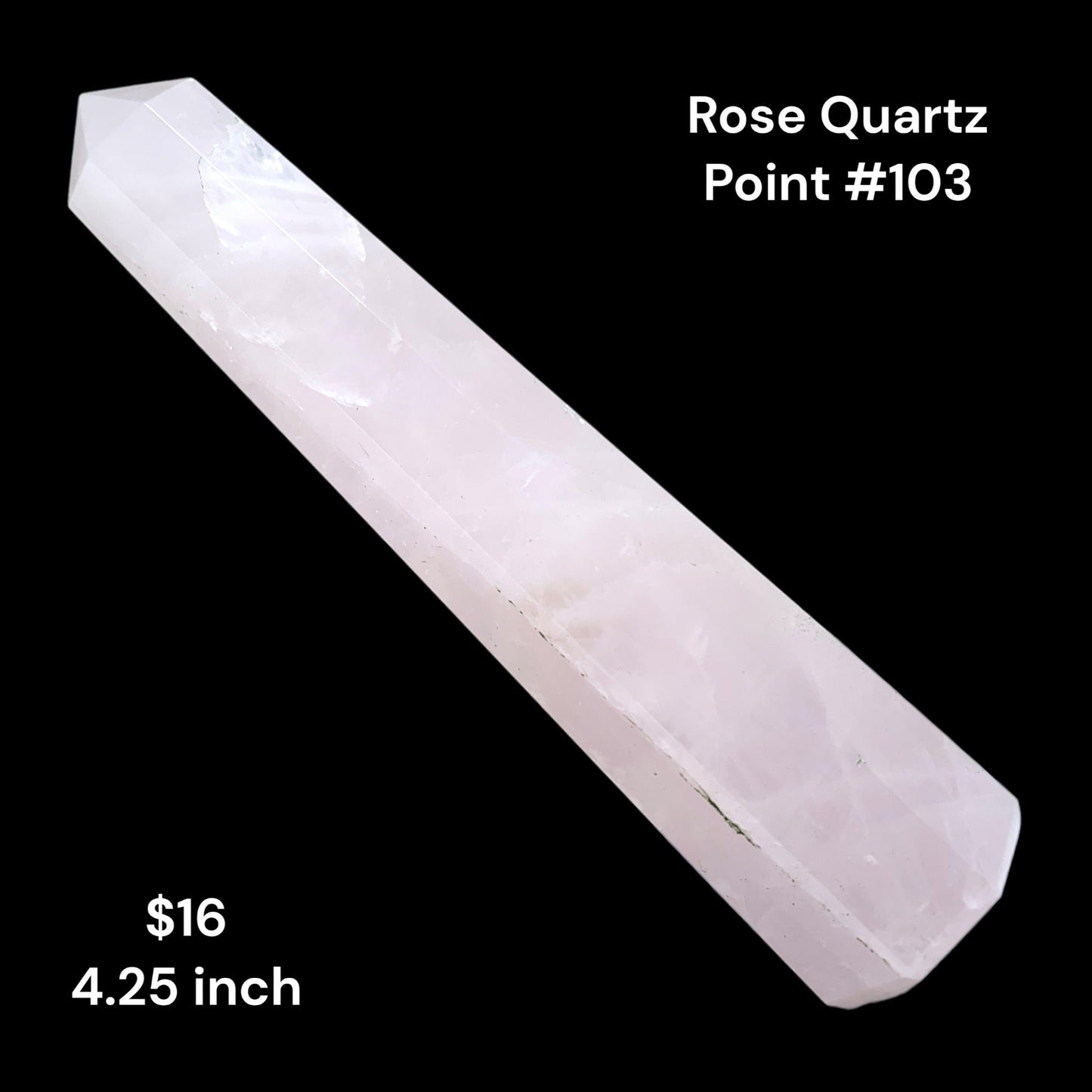 Rose Quartz - Polished Tower - 4.25 inch - 85g