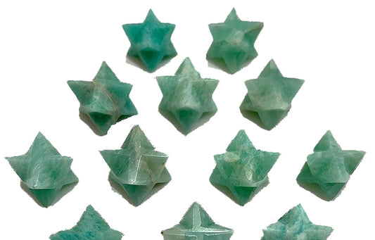 Amazonite Merkabah Star   Merkaba Star 15-20mm - 15 Grams - India (Minimum 5) NEW323