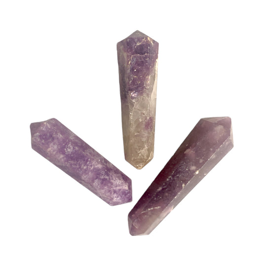Lepidolite - 35-40mm - Double Terminated Pencil Points - 6 Grams - India - order in 5's
