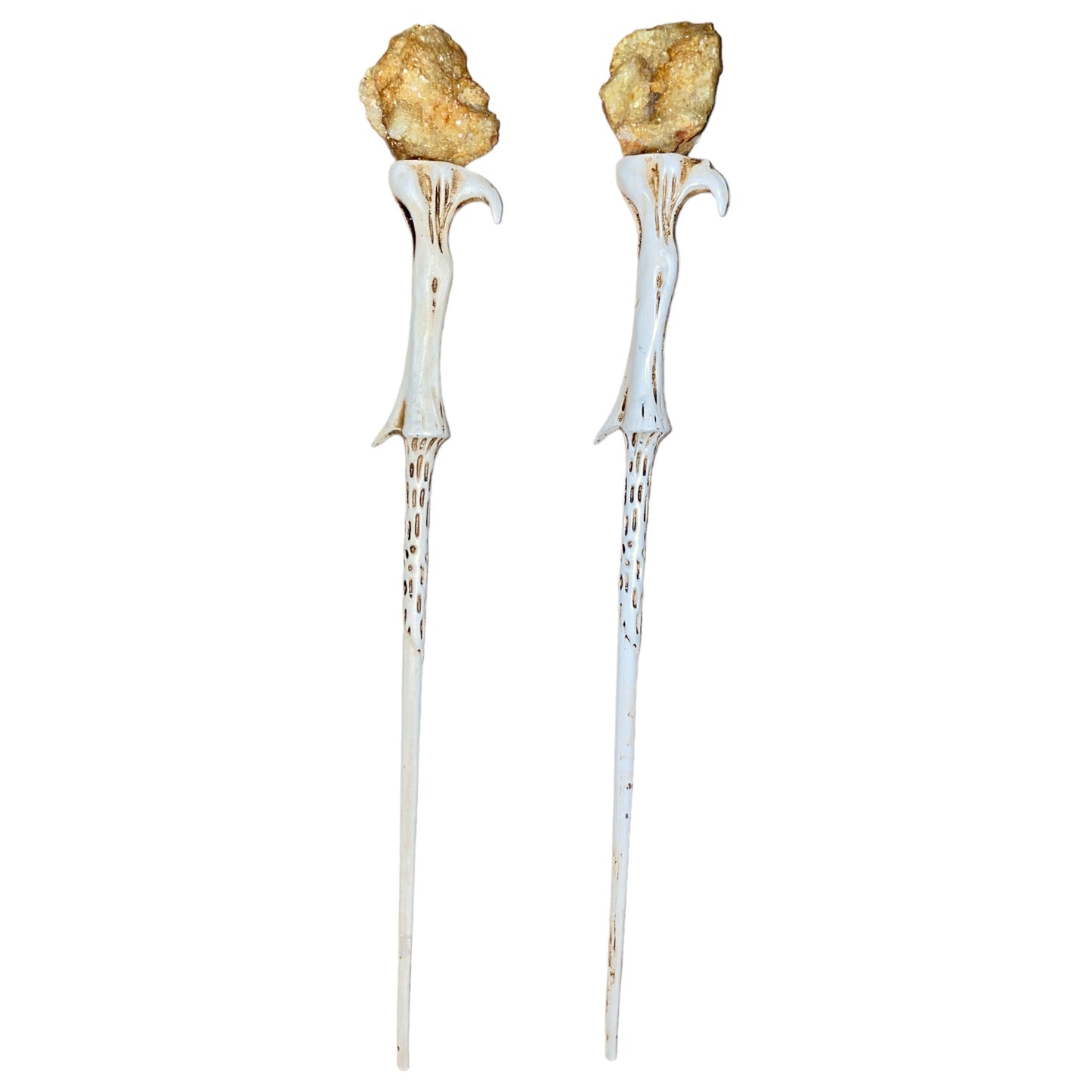 Citrine Crystal Wand Synthetic Bone - 15 inch - China - NEW323