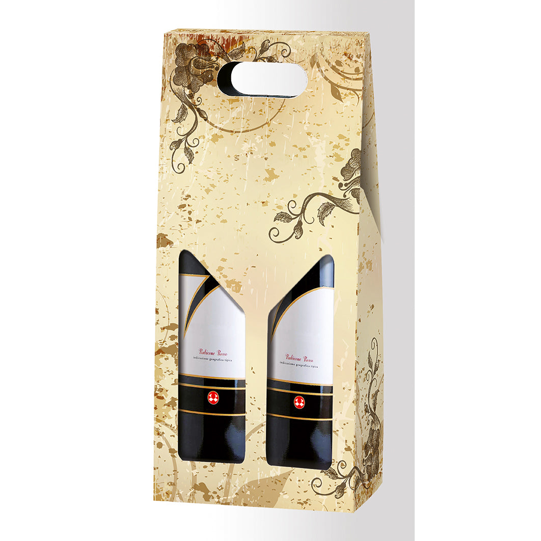 Symphony of Wine - Sinfonie di Vino Design Porte-bouteilles double VIN 750 ml ONDULÉ (20 par caisse) NEW421