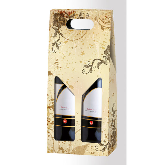 Symphony of Wine - Sinfonie di Vino Design Porte-bouteilles double VIN 750 ml ONDULÉ (20 par caisse) NEW421