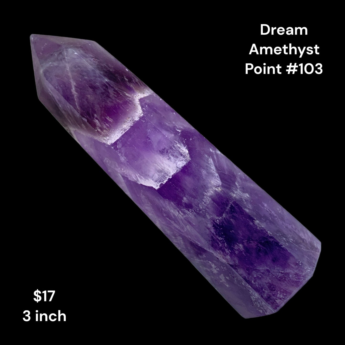 Amethyst - Dream Amethyst - 3 inch - 43g - Polished Points
