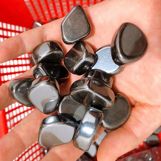 Hematite Tumbled Stones - Medium 20 - 30 mm - 500 grams - China - NEW722