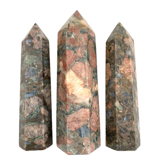 RHYOLITE - LLANITE - QUE SERA - Pointes Polies - 55 à 100mm - Prix au gramme - Chine - NEW622